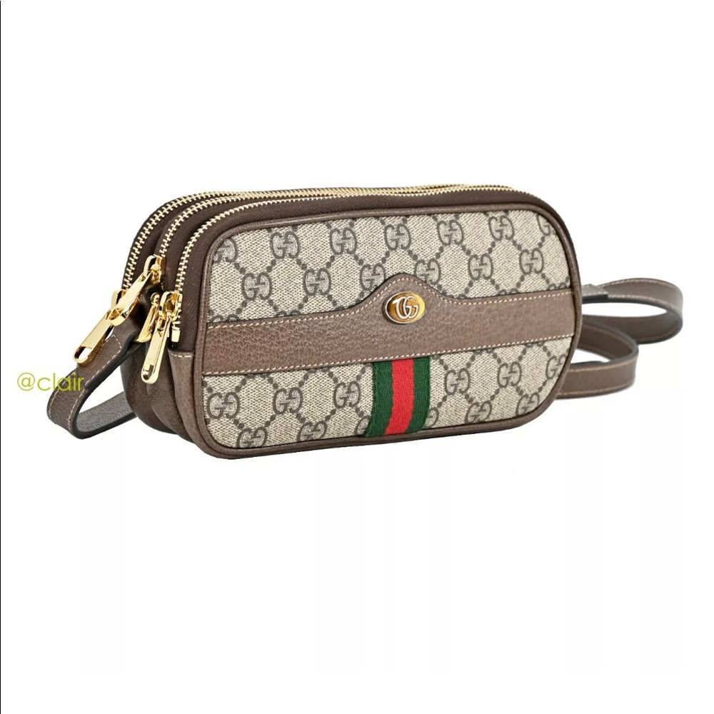 Gucci Ophidia Triple zip Crossbody GG